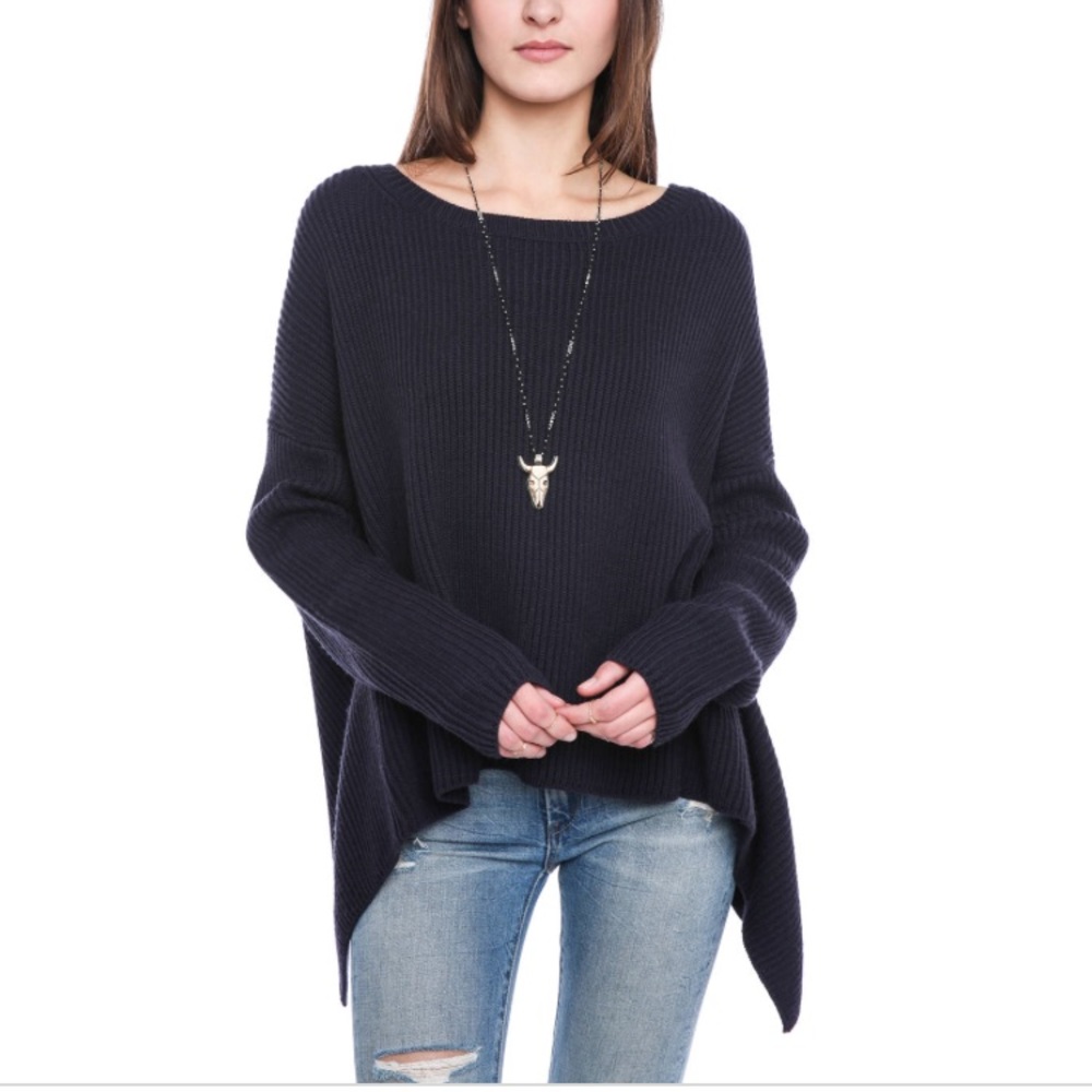 French Connection Ribbed Open Back Sweater